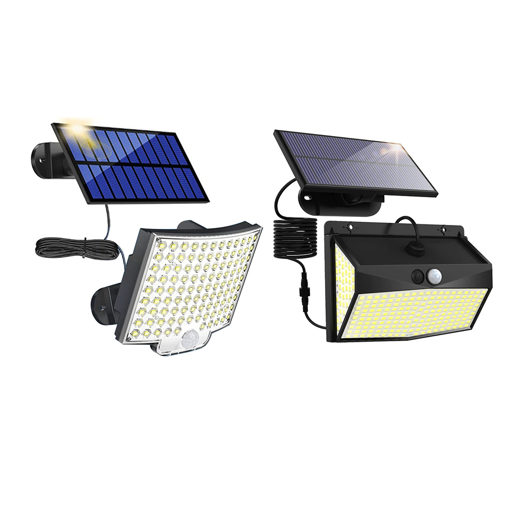 태양 돌출 빛 야외 LED 태양 베란다 조명 PIR 모션 센서 3 모드, 야외 햇빛 정원 마당 파티오 조명
